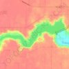 Buffalo Springs Lake topographic map, elevation, terrain