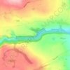 River Lathkill topographic map, elevation, terrain