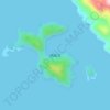 西峰岛 topographic map, elevation, terrain