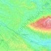 Montagne noire topographic map, elevation, terrain