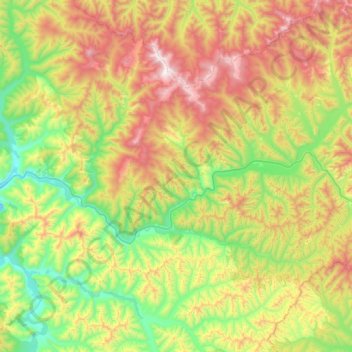 Гобили topographic map, elevation, terrain