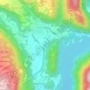 Auric topographic map, elevation, terrain