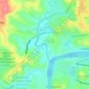 Moggill Creek topographic map, elevation, terrain