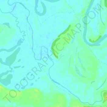 Маянга topographic map, elevation, terrain