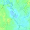 White Oak River topographic map, elevation, terrain