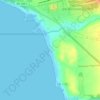 Praia de São Torpes topographic map, elevation, terrain