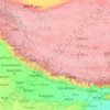 Lower Himalayan Range topographic map, elevation, terrain