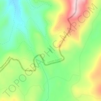 Whitney Lake topographic map, elevation, terrain