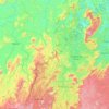 Serra da Chibata topographic map, elevation, terrain