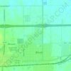 Brush topographic map, elevation, terrain