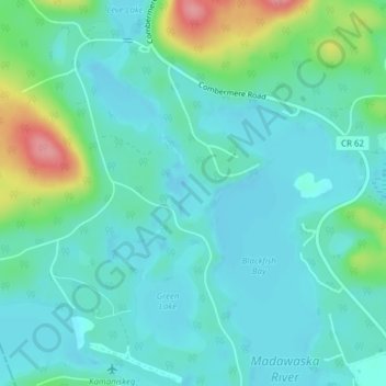 Noonan Lake topographic map, elevation, terrain