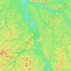 Rio Guariba topographic map, elevation, terrain