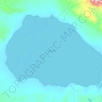 哈拉湖 topographic map, elevation, terrain