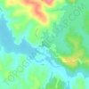 Barragem Cayuguava topographic map, elevation, terrain