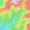Black Star Canyon topographic map, elevation, terrain