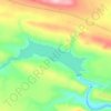 Churchill Dam topographic map, elevation, terrain