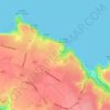 La Hougue des Geonnais (dolmen) topographic map, elevation, terrain