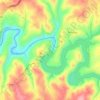 Barragem das Fronhas topographic map, elevation, terrain
