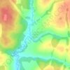 Бухарино topographic map, elevation, terrain