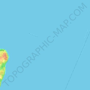 Río Guayas topographic map, elevation, terrain