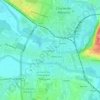 Square Bayard topographic map, elevation, terrain