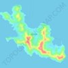 獐子岛 topographic map, elevation, terrain