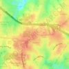 Raleigh topographic map, elevation, terrain