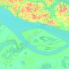 Amazon topographic map, elevation, terrain