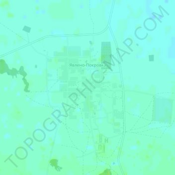 Явлено-Покровка topographic map, elevation, terrain