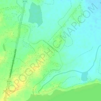 Hurulu Wewa Project Canel topographic map, elevation, terrain