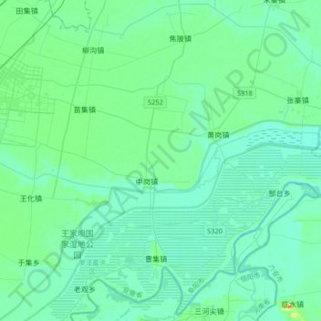 谷河 topographic map, elevation, terrain