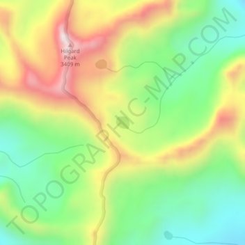 Eglise, Lake topographic map, elevation, terrain