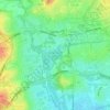 Arrow Valley Country Park topographic map, elevation, terrain