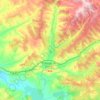 Río Ucero topographic map, elevation, terrain