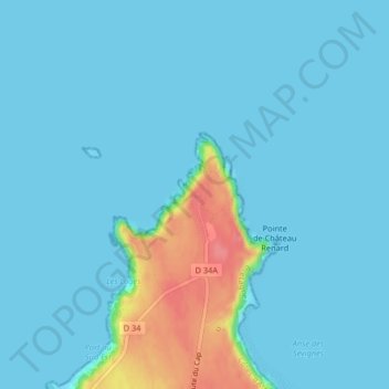 Tour Vauban topographic map, elevation, terrain