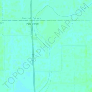 Palo Verde topographic map, elevation, terrain