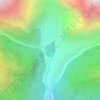 Kapuche Glacier Lake topographic map, elevation, terrain
