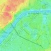 Field of Mars topographic map, elevation, terrain
