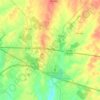Terrell topographic map, elevation, terrain