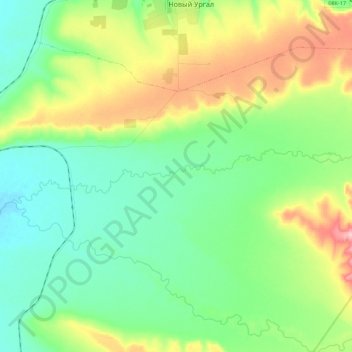 Солони topographic map, elevation, terrain