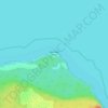 Au Sable Point Lighthouse topographic map, elevation, terrain