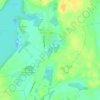 Das große rote Meer topographic map, elevation, terrain