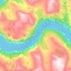 Geirangerfjord topographic map, elevation, terrain