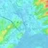 Kedayan River topographic map, elevation, terrain
