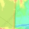 Denison Dam topographic map, elevation, terrain