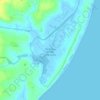 The Cahore Polders and Dunes topographic map, elevation, terrain