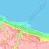 Darnah topographic map, elevation, terrain