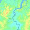Rio Gurupi topographic map, elevation, terrain