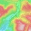 Schlitte Mountain topographic map, elevation, terrain