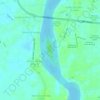 Pulau Wau topographic map, elevation, terrain